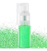 MEICOLY Green Body Hair Glitter Spray, Shinny Sparkle Glitter Spray for Clothes,Loose Shimmer Hai...