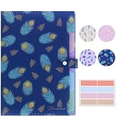Feather Series Expanding File Folder, Creative Funky Cute Retro Document Organizer, Inspire Imagi...