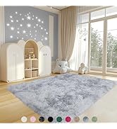 Mugorn 4x6 Rugs for Living Room, Large Fluffy Area Rugs for Bedroom, Soft Carpet Shag Kids Rug wi...