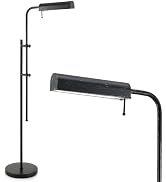 VONLUCE LED Floor Lamp, 62.5" Industrial Floor Lamp for Living Room with Adjustable Height Swing ...