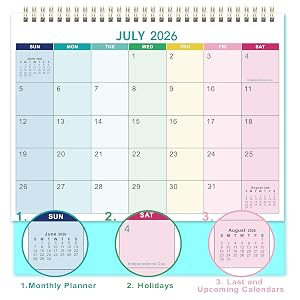 desk calendar calendar calendar 2026-2027 2026-2027 desk calendar desktop calendar 18 month calendar