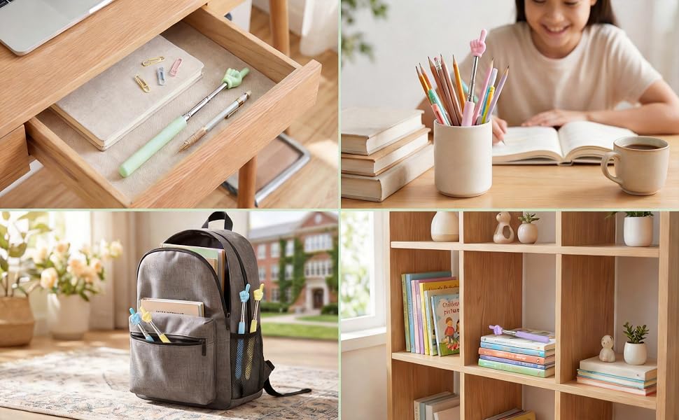 Fits in drawers, pencil holders, bags, and desks