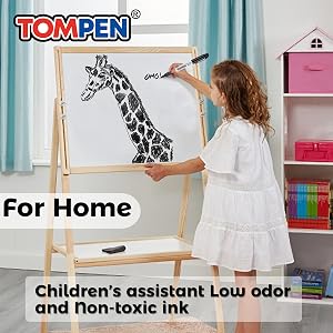 TOMPEN Dry Erase Markers Black,48 Pack Chisel Tip