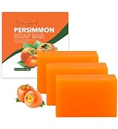 yoniagood 3 PCS Persimmon Soap Bar for Body Odor Control, Natural Deodorant Body Bar Soap for Old...