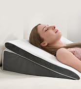 Vekkia 2PCS Wedge Pillow for Sleep Apnea,Wedge Pillow for Acid Reflux,Independent Memory Foam for...