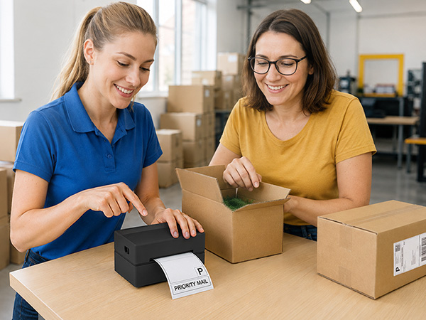 NULLTONEX Bluetooth Thermal Shipping Label Printer is suitable for use in warehouses