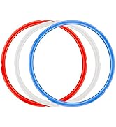 ZLR Silicone Sealing Rings Compatible for Instant Pot 6 Quart Pressure Cookers - 3 Pcs Replacemen...