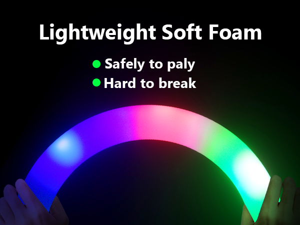 glow Sticks wedding led large ultra bright Light Up foam glow sticks bulk pack glow in the dark