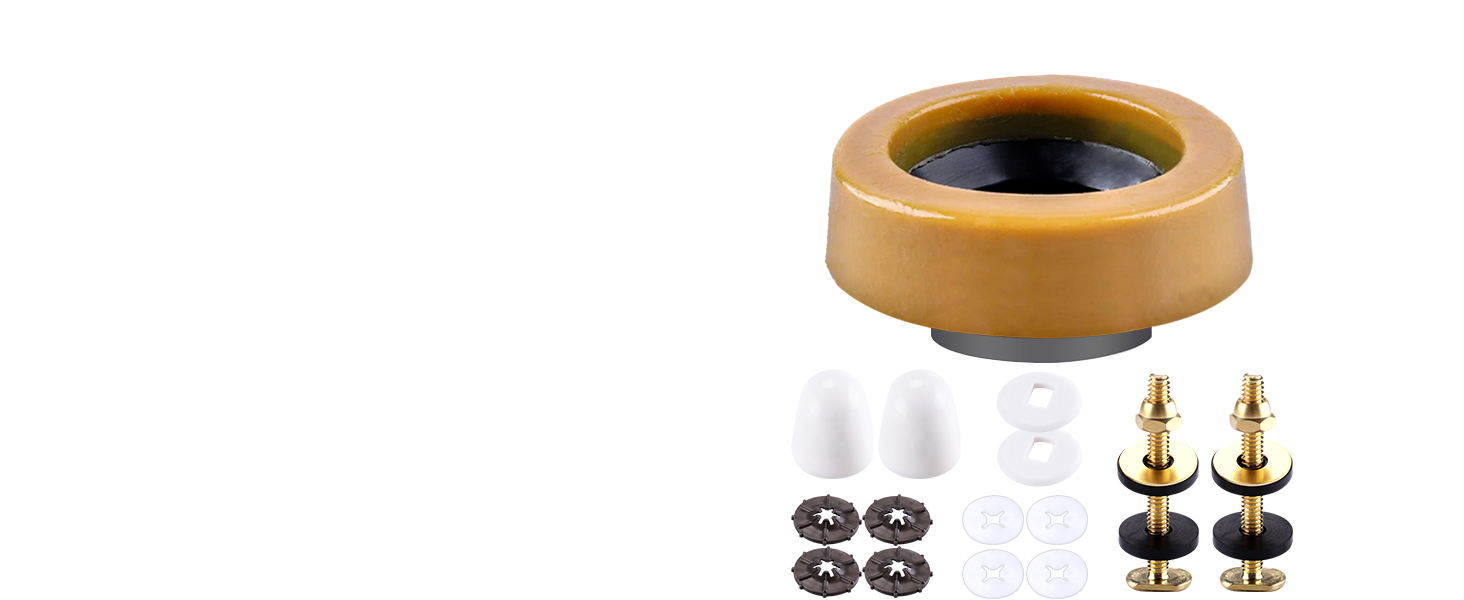 Toilet wax ring replacement kit