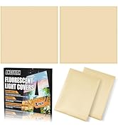 ANGSYLTH 4 Pcs Fluorescent Light Covers - 2 x 2 Feet Covers for Ceiling Lights, Magnetic Light Fi...