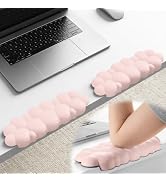 Laborio Elbow Pad for Desk, 2-Pack Cloud Elbow Rest(Pink), Edge Arm Rest | L-Shaped, Leather Surf...