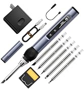 FNIRSI HS-01 Digital Soldering Iron Kit, DC/PD 96W/65W Fast Heating, 180-780? Adjustable Temperat...