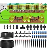 Quick-Connect Automatic Drip Irrigation System Kit – 230FT Garden Watering Kit with Adjustable No...
