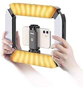 ULANZI Smartphone Video Rig with Light, Cell Phone Handheld Stabilizer with Ring Light 8500k Self...