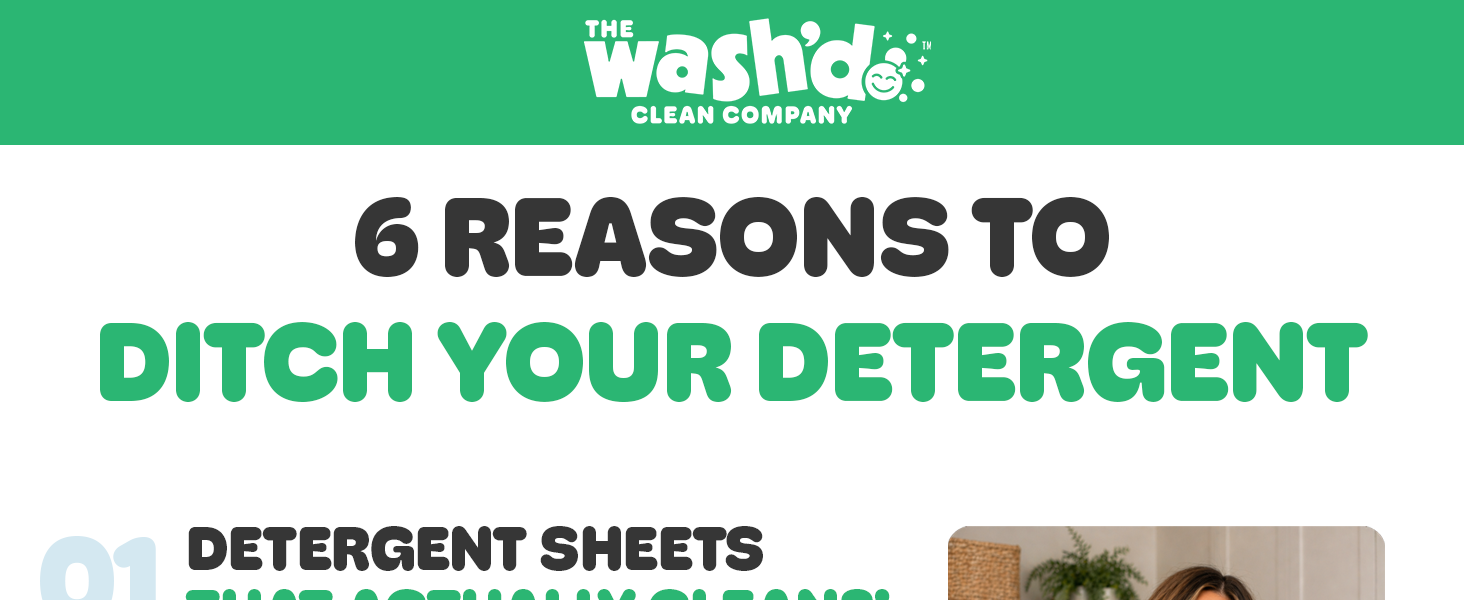 Wash'd Laundry Detergent Sheets 1