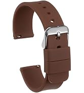 HARFINGTON Silicone Watch Band Quick Release Soft Rubber Replacement Watch Strap with Stainless S...