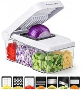 OVENTE Vegetable Chopper and Mandoline Slicer, 7-in-1 Multifunctional Kitchen Gadget & Food Cutte...