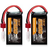 VICMILE 3S Lipo Battery 2500mAh 11.1V 80C High Discharge Rate Shorty Pack RC Batteries with Dean-...