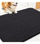 Smiry Dog Door Mat for Muddy Paws 30x20, Absorbent Microfiber Dirt Trapper Pet Doormat, Non-Slip ...