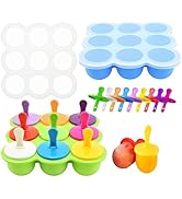 WAJIAYON Baby Food Storage Container, Silicone Baby Food Freezer Tray with Lid,Perfect Baby Food ...