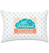 Youth Pillow 16x22 with Hypoallergenic Cotton Pillow case Youth Pillows for Sleeping Age 5-10 - S...