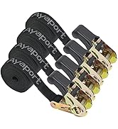 Ayaport Endless Ratchet Strap 1 inch 6 feet 2500LBS Break Strength (no Hook) Small Short Ratcheti...