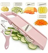 NACOLUS Mandoline Slicer for Kitchen Slicer Vegetable Cutter 5 In 1 Veggie Slicer Potato Slicer w...