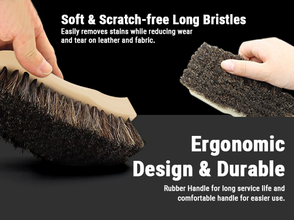 leather brush horse hair brush leather cleaning brush leather brush car detailing car seat brush
