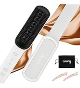 Luxing PuraLux Hair Straightener Brush, Fast Heating Hair Straightener Comb, Hair Straightener fo...