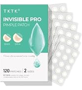 TKTK Invisible Hydrocolloid Pimple Patches for Face 120 Count, Daytime Wear | 0.1mm Extra Thin Ed...