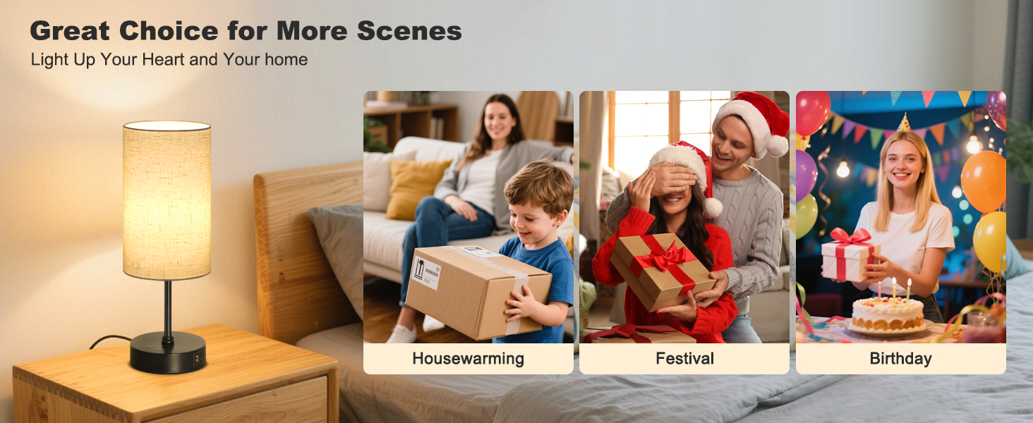 Our table lamp is great choice for more scenes