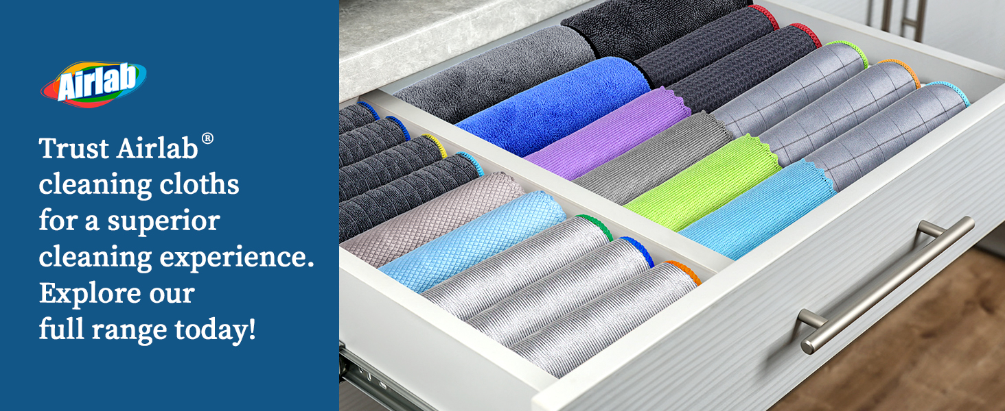 Airlab Microfiber Cleaning Cloths