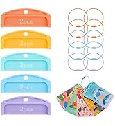 10Pcs Yoto Card Holder with Rings, Card Storage Case for Kids, Compatible with Yoto Mini Cards & ...