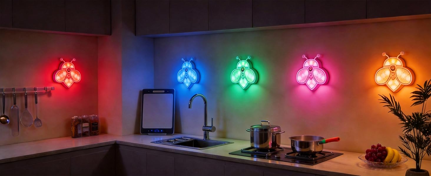 RGB motion sensor light indoor