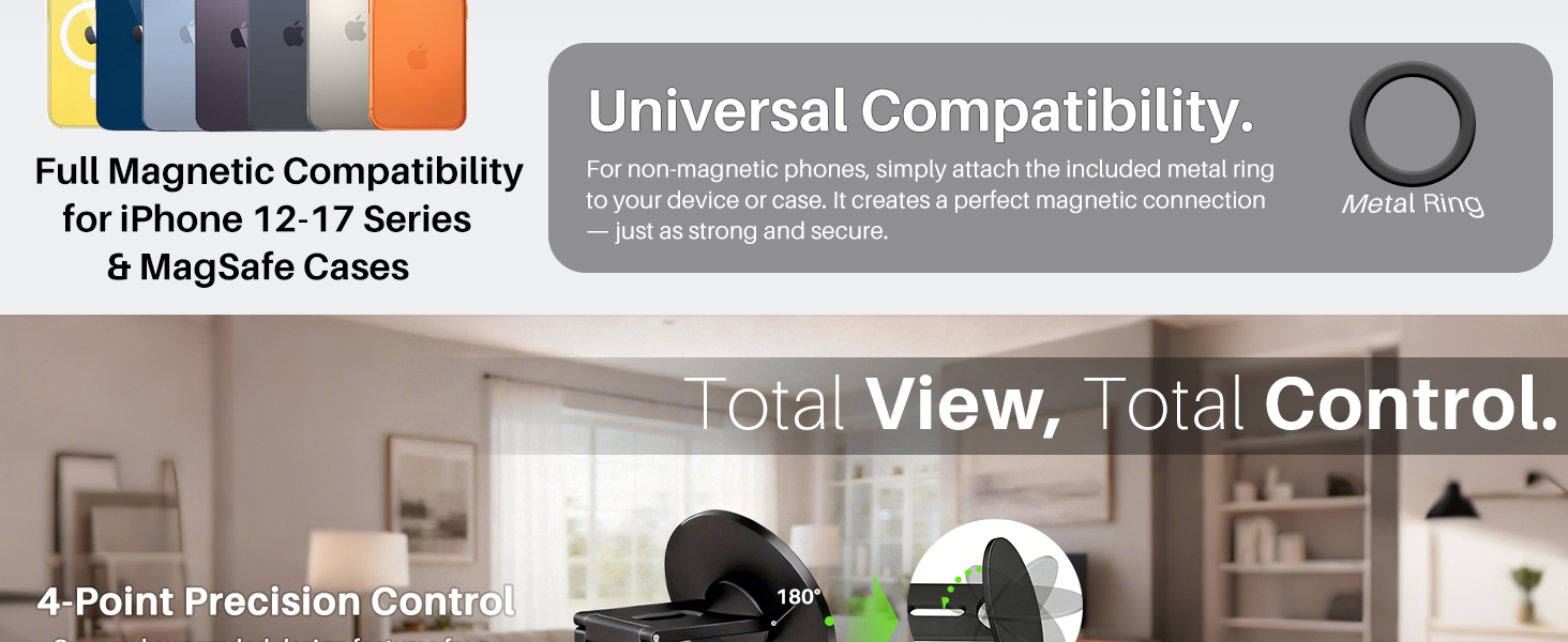 Magnetic Laptop Phone Mount