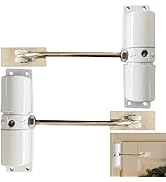 LSDWL 2 Pack Automatic Door Closer,Safety Spring Door Closer,Adjustable Closing Door Hinge Door C...