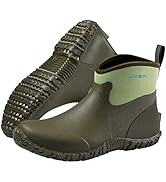 UVSAI Men's Waterproof 5.3-inch Ankle High Garden Shoes Rain Boots Slip-On Footwear for Gardening...