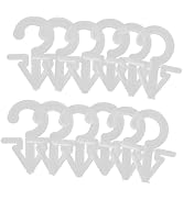 ULTECHNOVO 200pcs Retail Display Hooks Sock Glove Underwear Hanger Plastic Tag Hooks Easy Install...