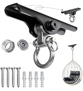 ZoeZure Heavy Punching Bag Hanger | Wall/Ceiling Mount Hook with 180° / 360° Rotation | Wood Beam...