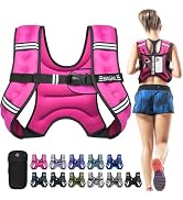 BAGAIL Weighted Vest, 5lb/8lb/10lb/12lb/15lb/20lb/25lb/30lb Weight Vest for Walking & Weight Loss...