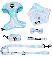 EPETKO Small Dog Harness and Leash Set of 6, No Pull Soft Lightweight Mesh Puppy Harness, Adjusta...