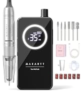 Makartt Cordless Nail Drill for Beginners: Easy & Safe E-File, YEEYAN Black | Easy & Safe for Beg...