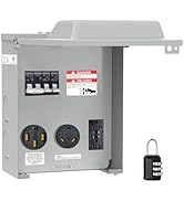 Nilight 20 30 50 Amp RV Power Outlet Box with Breaker 125/250V NEMA 14-50R TT-30R GFCI Temporary ...