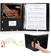 Sheet Music Folders Choir Binder: Piano Music Sheet Holder Storage Fits Letter Size 8.5 x 11 Inch...