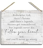 The Sandlot Legends Never Die Boy Nursery Decor, Wooden Hanging Plaque Wall Sign, Classic Boys' R...