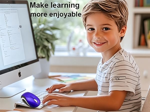 Wireless Mouse Mini Small Silent Cute Pocket Portable Compact Travel USB Tiny Optical
