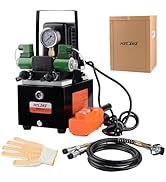HZLZRZ Two Way Electric Hydraulic Pump Power Pack Unit 2 Stage Double Acting 110v/120V 10k psi (1...