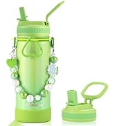 Mininoo Kids Water Bottle for School - 16 oz Stainless Steel Insulated Water Bottle with Ceramic-...