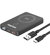 POERUNI. Magnetic Portable Charger,10000mah Portable Power Bank,Led Digital Indicator Wireless Ch...