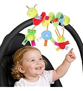 DOITOOL Spiral Car Seat Toys for Babies 0-6 Months, Infant Carseat Stroller Activity Hanging Toys...